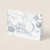 第25回シルバー結婚ズ記念招待状 箔カード (正面)