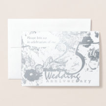 第25回シルバー結婚ズ記念招待状