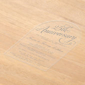 第25回シルバー結婚ズ記念日 アクリル招待状 (レイダウン)