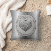 第25回シルバー結婚ズ記念日 クッション (ブランケット)