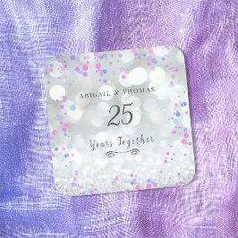 第25回シルバー結婚ズ記念日 スクエアシール