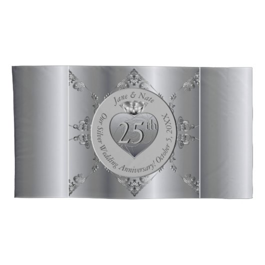 第25回シルバー結婚ズ記念日 枕カバー (裏面-右)