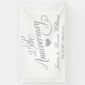 第25回シルバー結婚ズ記念日 横断幕 (縦)