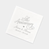第25回シルバー結婚ズ記念日 箔ナプキン (左)