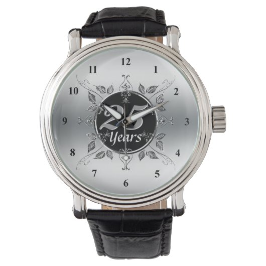 第25回シルバー結婚ズ記念日 | 25年エレガント 腕時計 (正面)