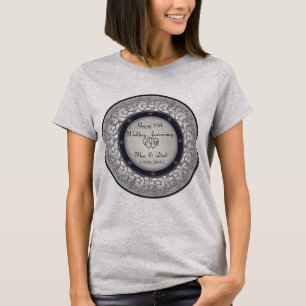 第25回シルバー結婚ズ記念日 Tシャツ