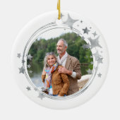 第25回シルバー結婚記念写真シルバースターズ セラミックオーナメント (裏面)