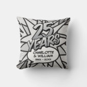 第25回シルバー結婚記念日おもしろい漫画帳 クッション (正面)