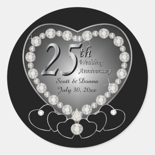 第25回シルバー記念日 ラウンドシール (正面)