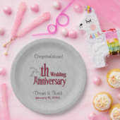 第25回シルバー・アンド・ブルゴーニュ記念紙プレート ペーパープレート (パーティー)