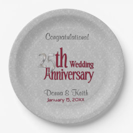 第25回シルバー・アンド・ブルゴーニュ記念紙プレート ペーパープレート