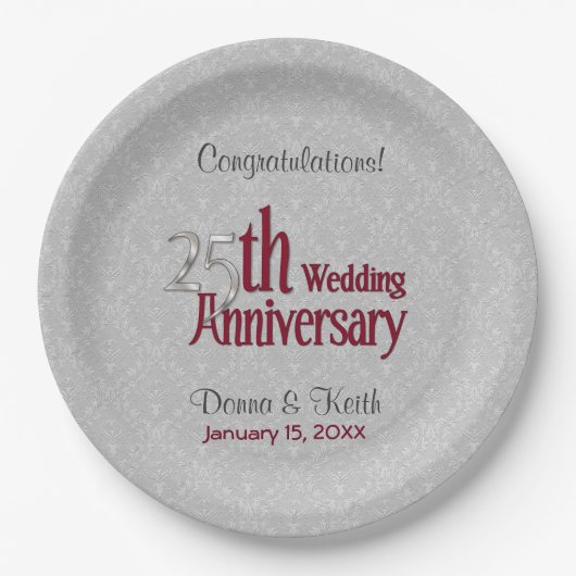 第25回シルバー・アンド・ブルゴーニュ記念紙プレート ペーパープレート (正面)