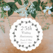 第25回シルバ結婚ー記念日アイビーリース ペーパーコースター