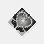 第25回シルバ結婚ー記念日パーティー スタンダードカクテルナプキン (角)