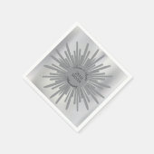 第25回シルバ結婚ー記念日 スタンダードカクテルナプキン (角)