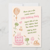 第25回ドカラフルードルズ誕生日パーティー 招待状 (正面)