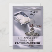 第25回叙事記念日招待状クロスホスト 招待状 (正面)