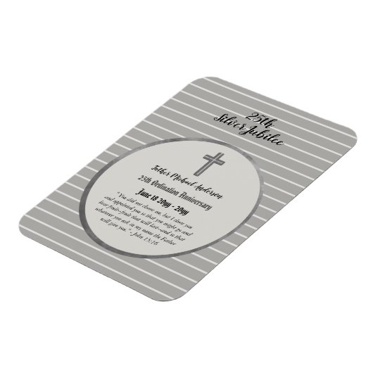 第25回叙勲記念司祭シルバージュビリー マグネット (左側)