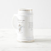 第25回叙勲記念牧師 ビールジョッキ (正面左)