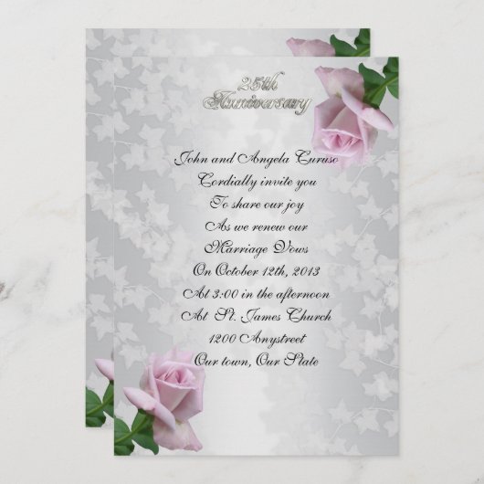 第25回発願ラベンダーバラ 招待状 (正面/裏面)