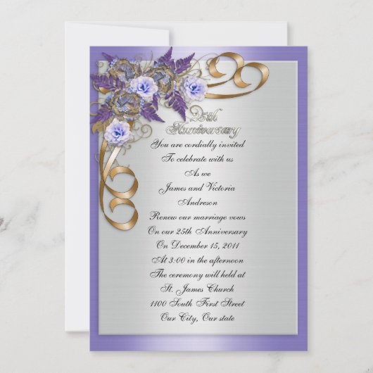 第25回発願リニューアルエレガントフローラ 招待状 (正面)