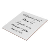 第25回結婚シルバー25カスタム年 タイル (側面)