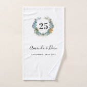 第25回結婚ユーカリリース バスタオルセット (ハンドタオル)