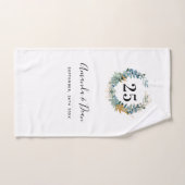 第25回結婚ユーカリリース バスタオルセット (ハンドタオル)