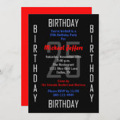 第25回誕生日パーティーへの招待25 招待状 (正面/裏面)