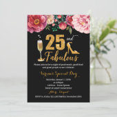 第25回誕生日招待状·フォー·ウーマン 招待状 (スタンド正面)