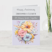 第25回銀周年記念花グレイ紫 カード (正面)