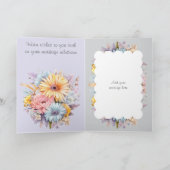 第25回銀周年記念花グレイ紫 カード (内部)