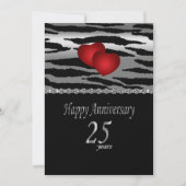 第25回銀周年記念 – ゼブラパターン – 愛 招待状 (正面)