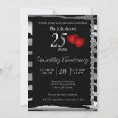 第25回銀周年記念 – ゼブラパターン – 愛 招待状 (正面)