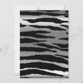 第25回銀周年記念 – ゼブラパターン – 愛 招待状 (裏面)
