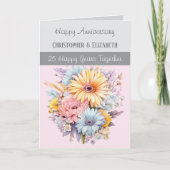 第25回銀回記念フラワーズグレーピンク カード (正面)