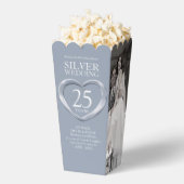 第25回銀結婚周年記念ハート フェイバーボックス (はじけた状態)