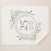 第25回銀結婚行記念緑 シェルパブランケット (正面(横))