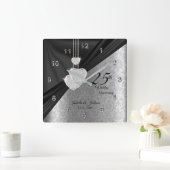 第25回銀結婚行記念 スクエア壁時計 (ホーム)