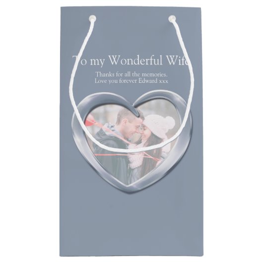 第25回銀結婚記念写真抱き枕 スモールペーパーバッグ (裏面)