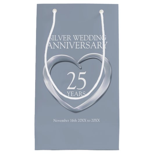 第25回銀結婚記念写真抱き枕 スモールペーパーバッグ (正面)