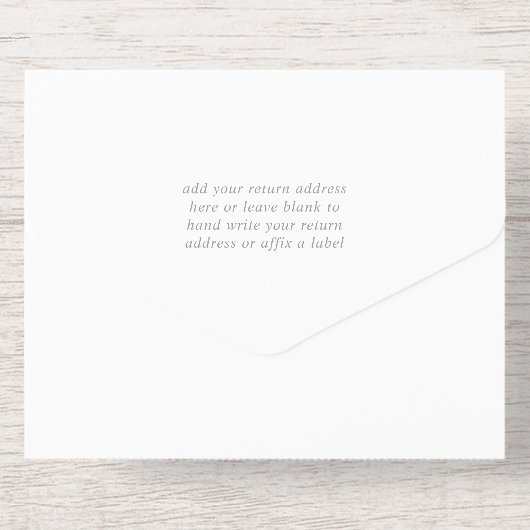 第25回銀結婚記念箔実在押し オールインワン招待状 (背面)