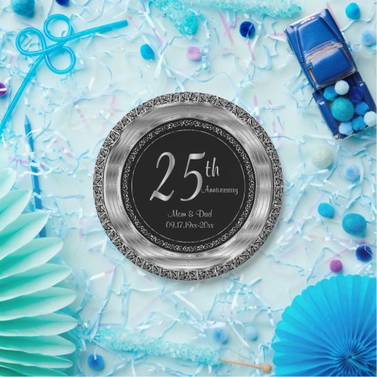 第25回銀・黒人記念結婚会 ペーパープレート (パーティー)