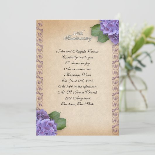 第25回願うあじさいフローラ 招待状 (スタンド正面)