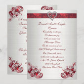 第25回願結婚の更新招待 招待状 (正面/裏面)