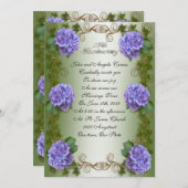 第25回願結婚の更新紫陽花 招待状 (正面/裏面)