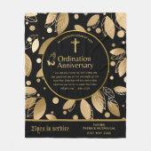 第25回50回ANY司祭の結婚記念日ギフト フリースブランケット (正面)