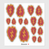 第25回INF歩兵師団大赤一形 シール (シート)