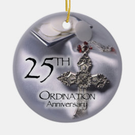 第25回Ordination Anniversaryクロスホスト セラミックオーナメント