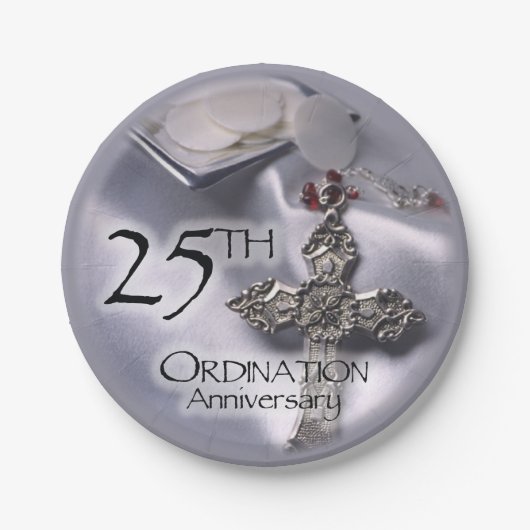 第25回Ordination Anniversaryクロスホスト ペーパープレート (正面)
